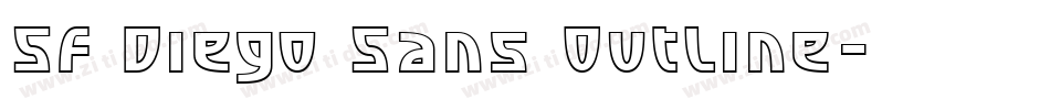 SF Diego Sans Outline字体转换